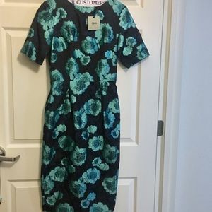 New ASOS dress floral black and green